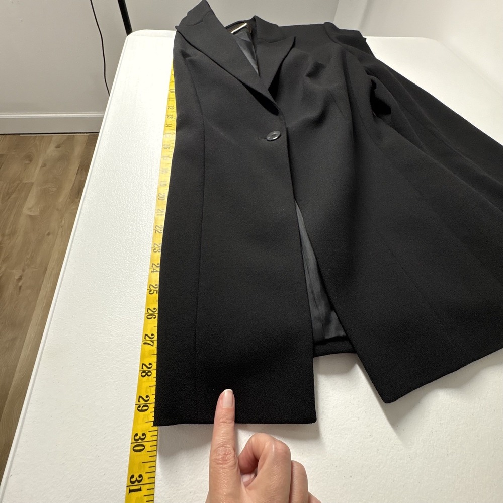 Fenn Wright Manson Women Single Breasted Wool Blazer Jacket Black Career Capsule - Picture 10 of 11